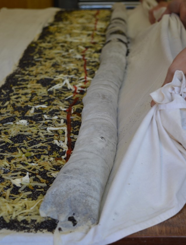 rolling in a strudel