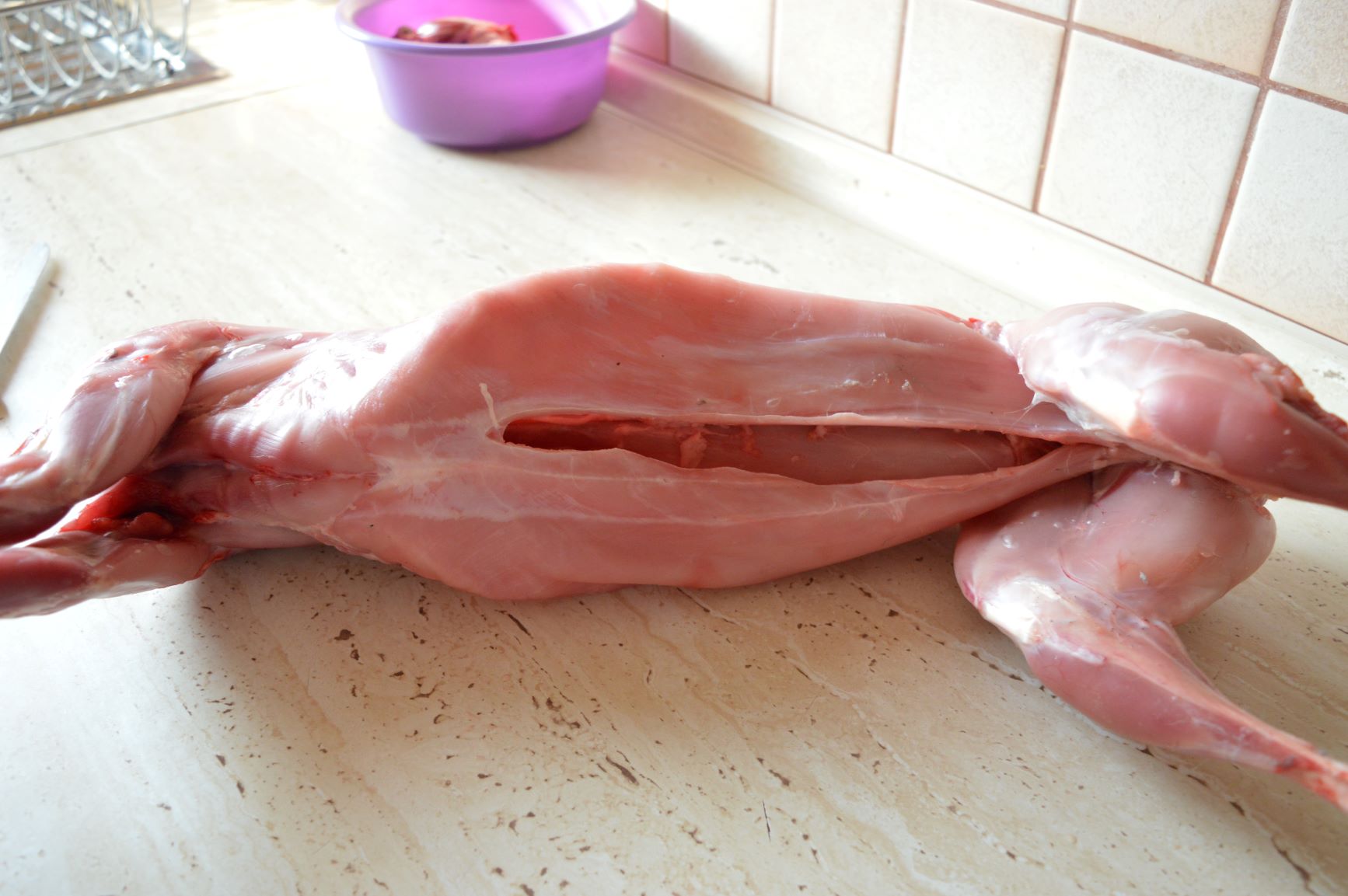 gutted rabbit