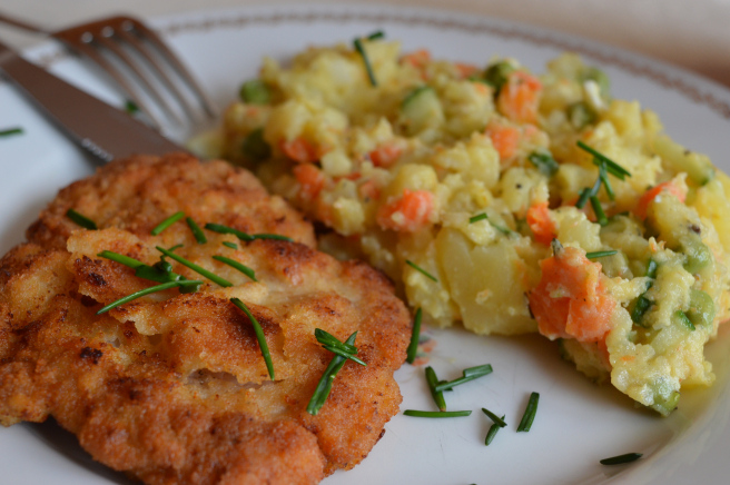 Breaded Pork Steaks with Potato&nbsp;Salad