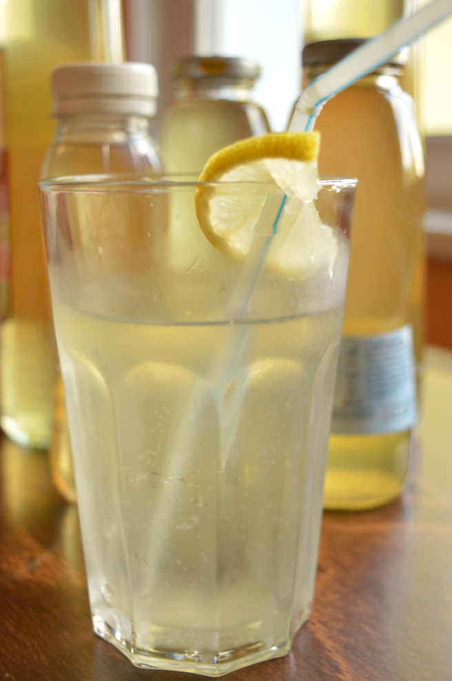 glass of elderflower cordial