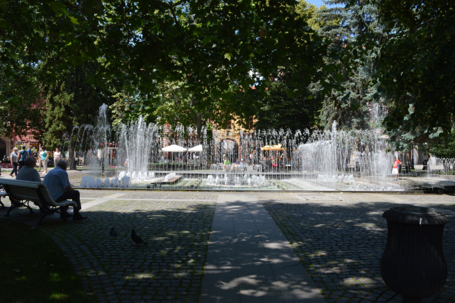 The singing fountain in Kosice