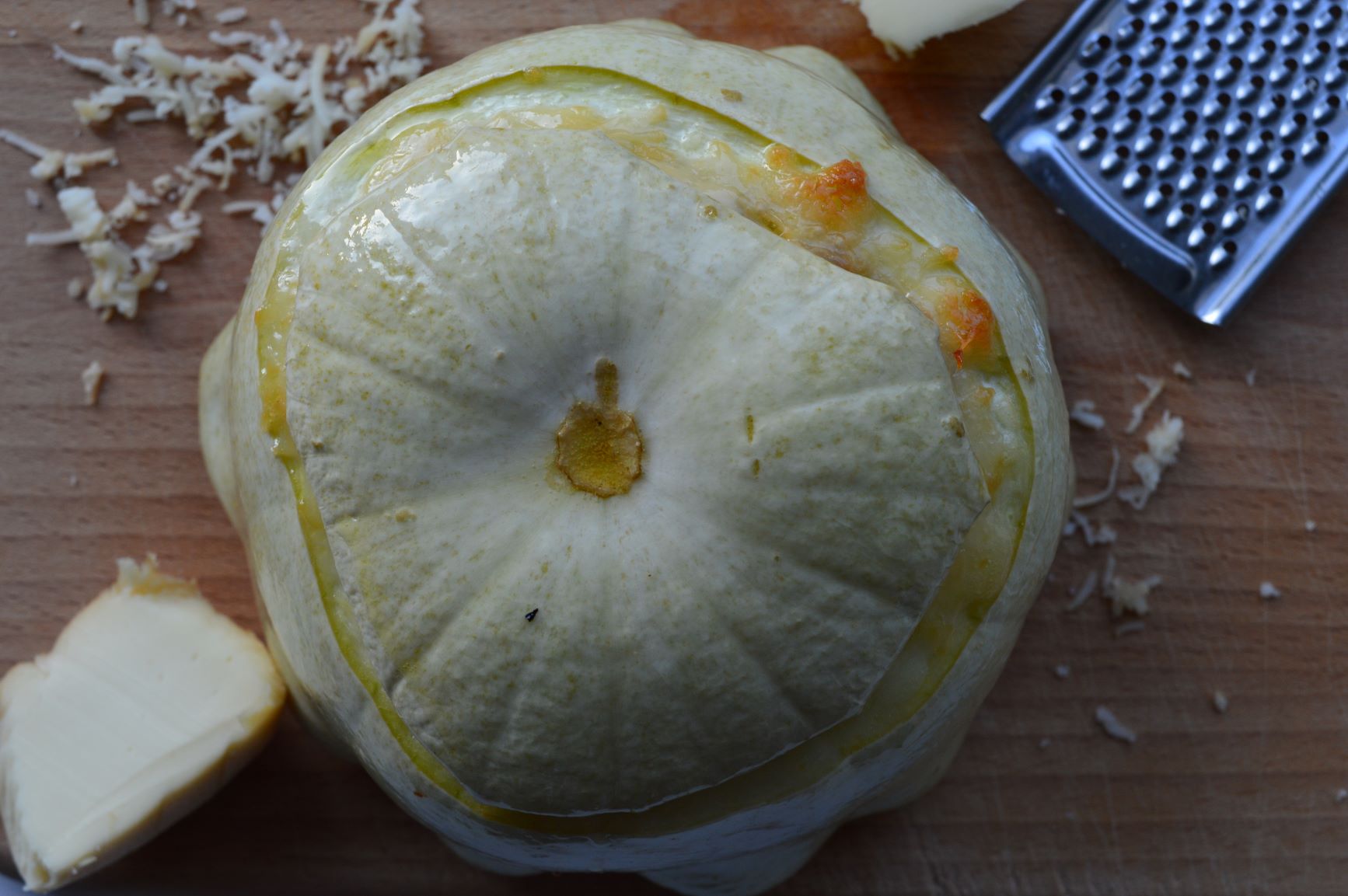 pattypan squash after baking