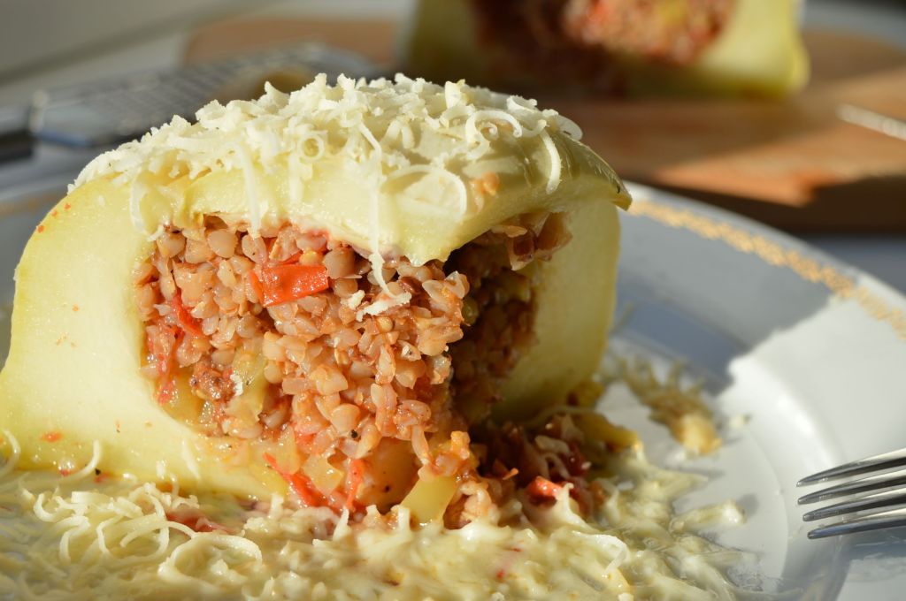 Stuffed Pattypan Squash