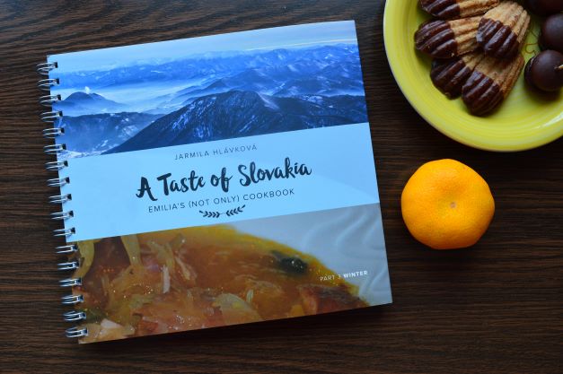 book 3 + cakes, dark background