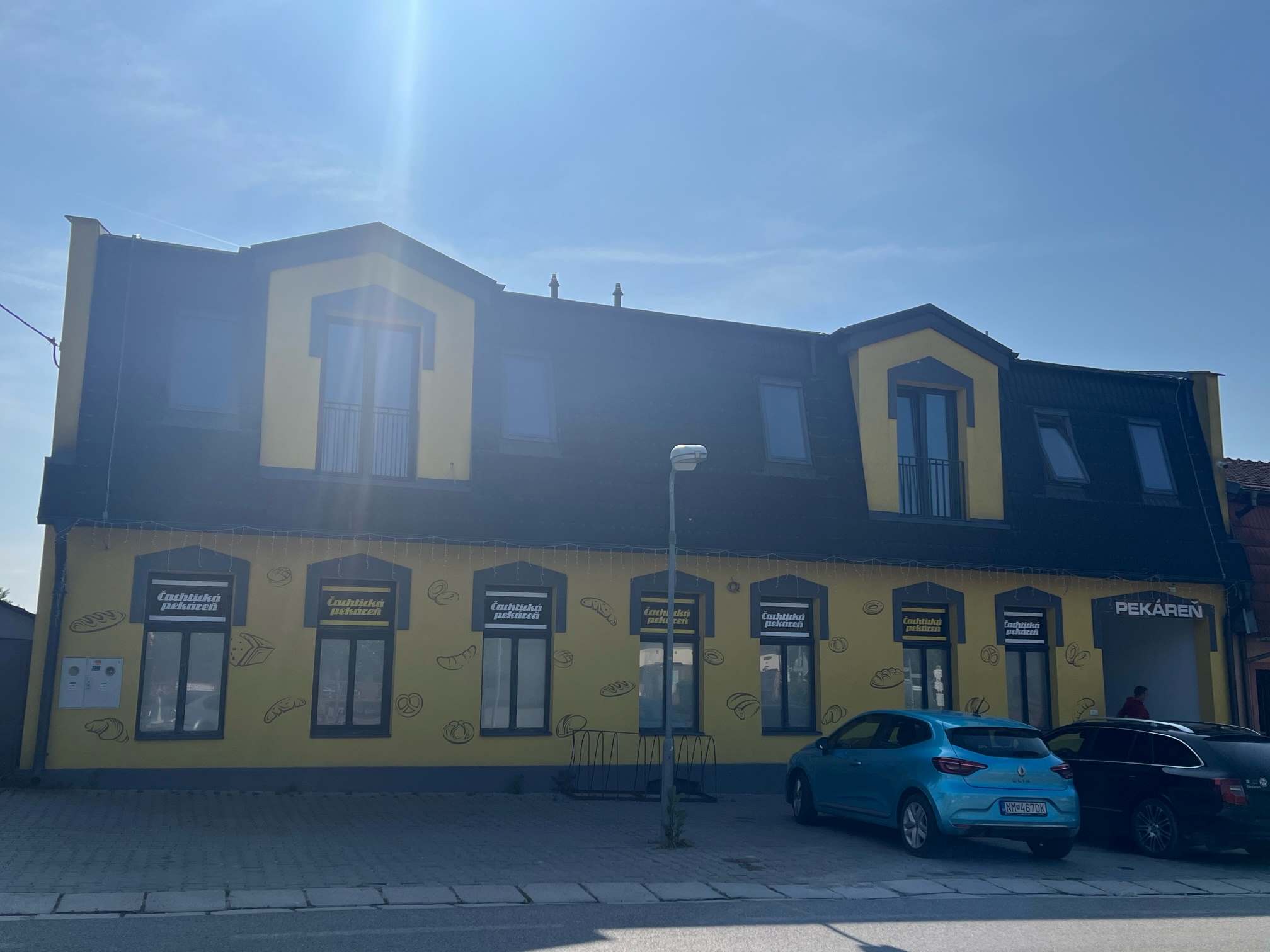 Cachtice bakery outside view