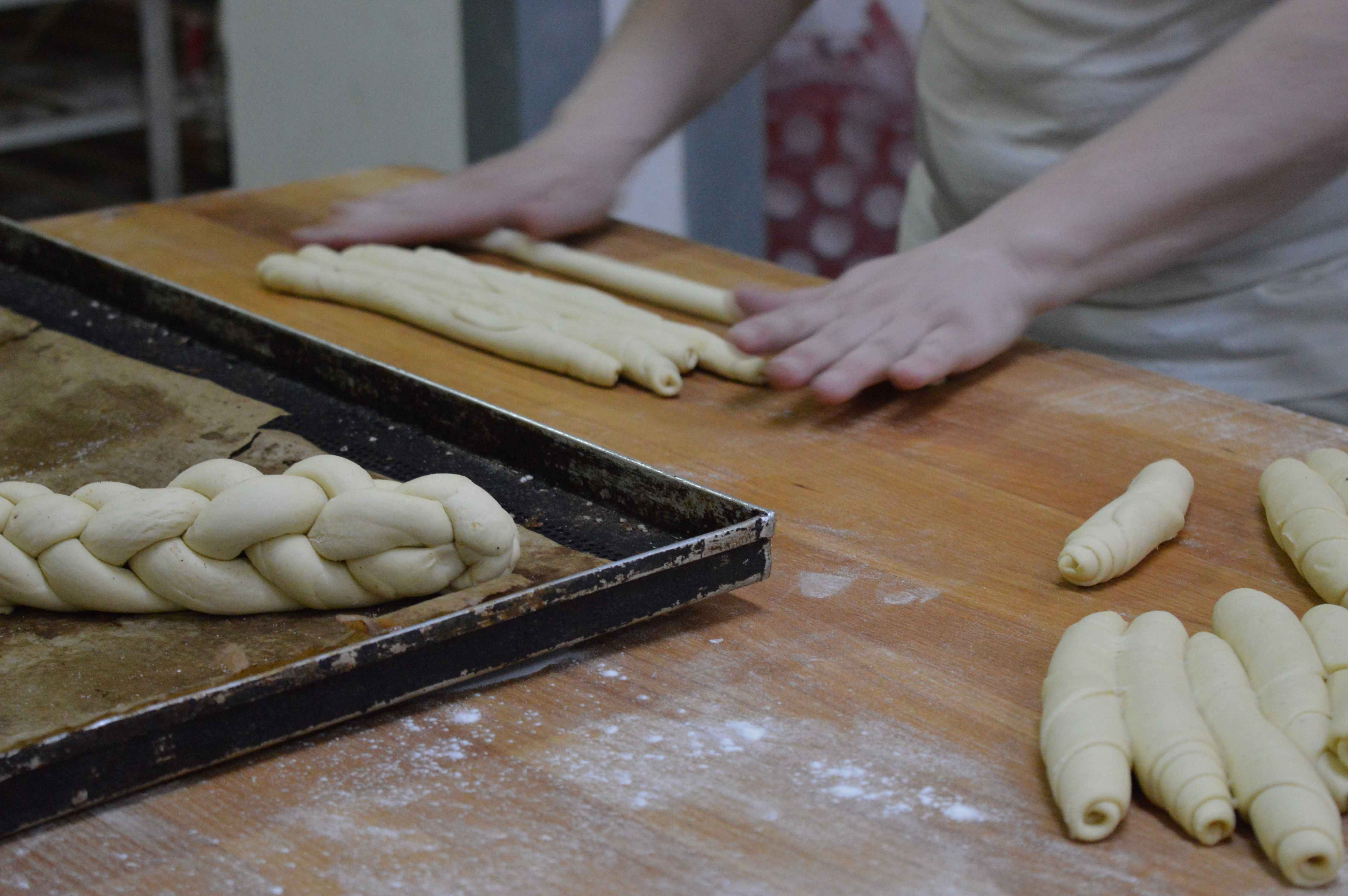 rolling the dough